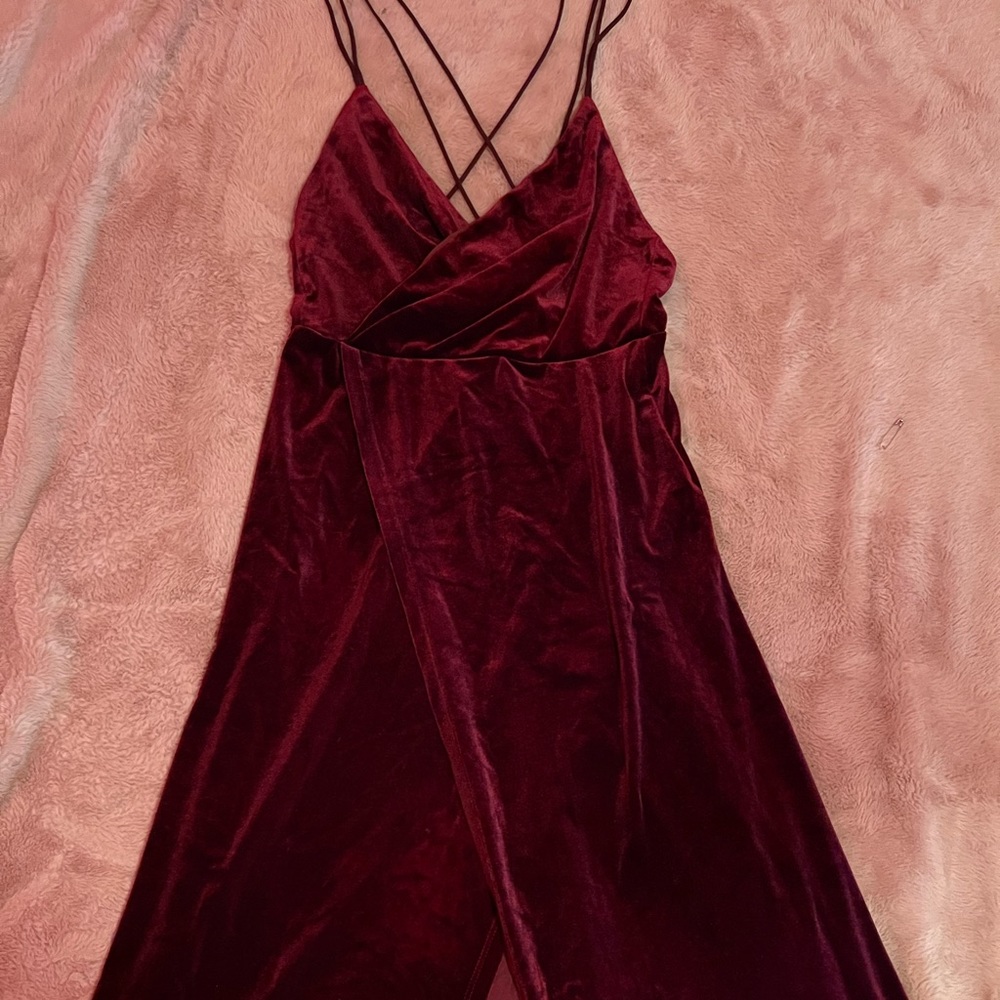 Velvet maxi dress